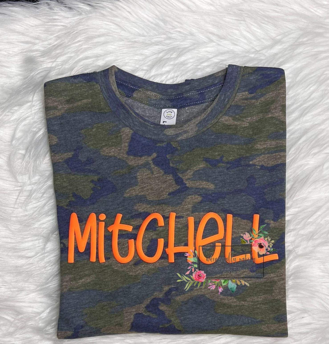 Kids Customizable Camo Tee