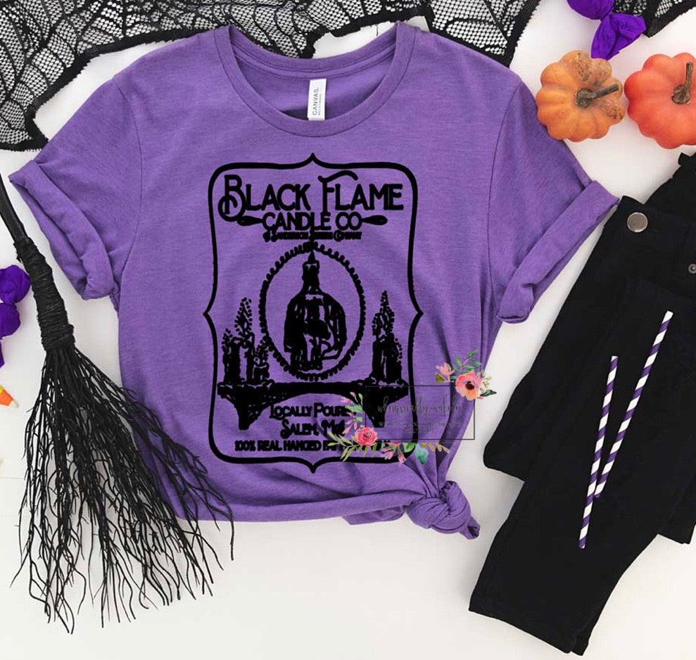 Black flame candle (all black)