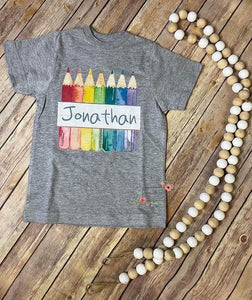 Pencil name tee (unisex)