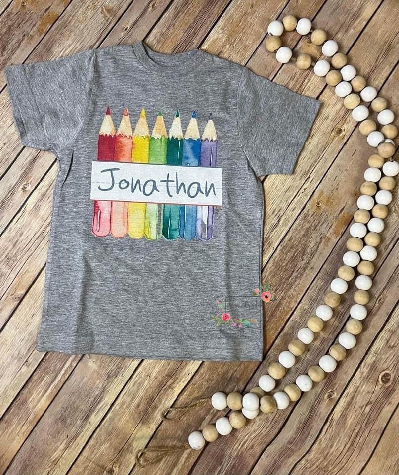 Pencil name tee (unisex)