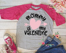 Load image into Gallery viewer, Kid valentine raglans
