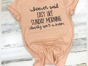 Lazy like Sunday morning