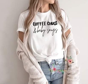 Coffee chugs and baby snugs