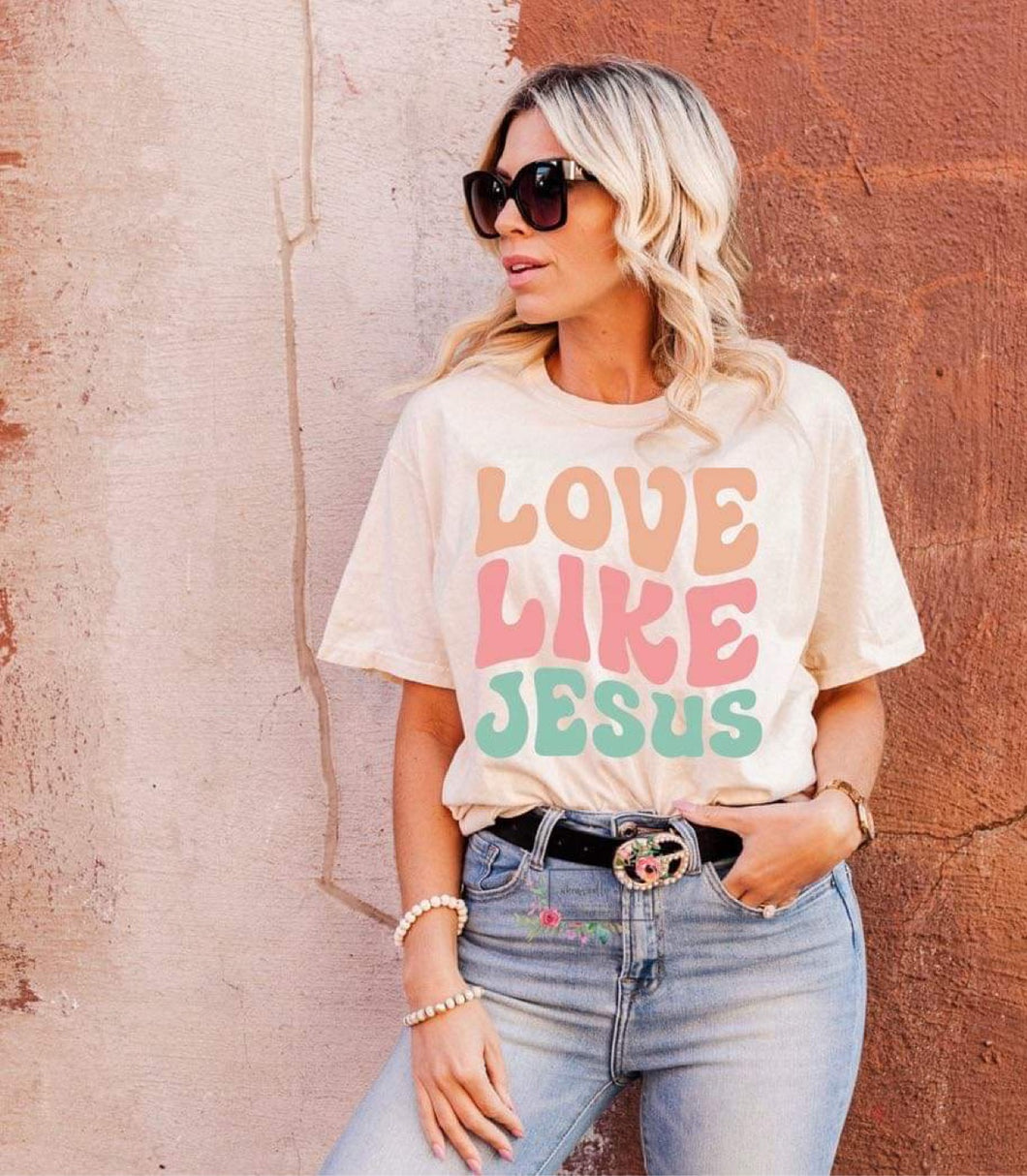 Love Like Jesus (retro lettering)