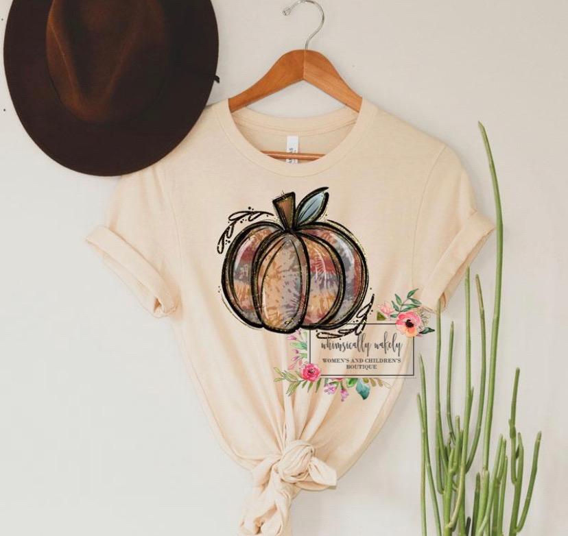 Tie dye pumpkin