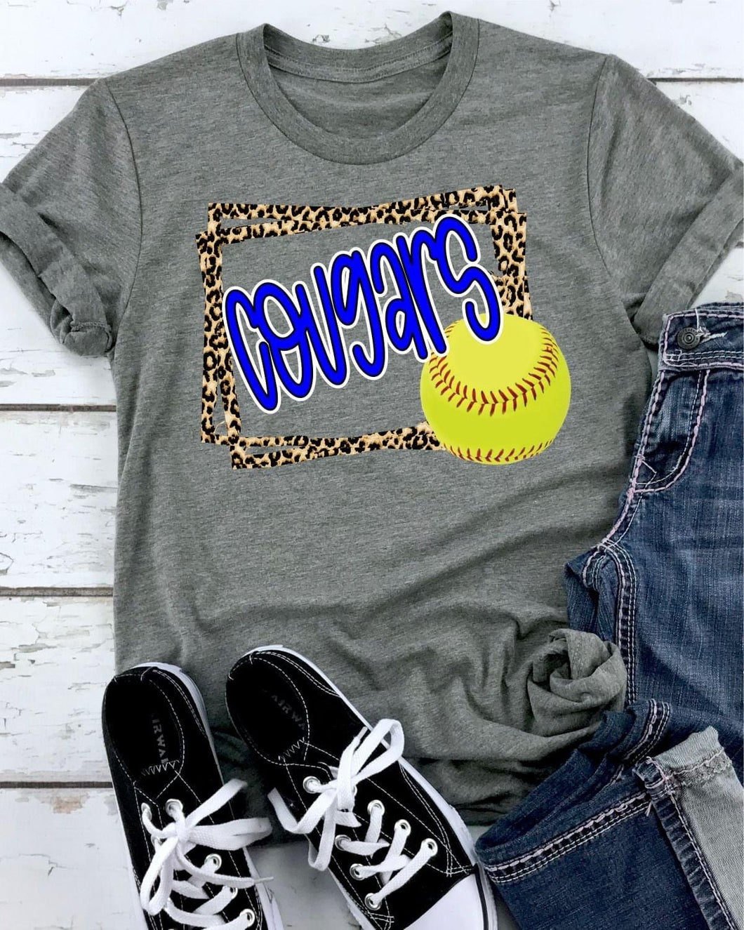 Team name softball tee