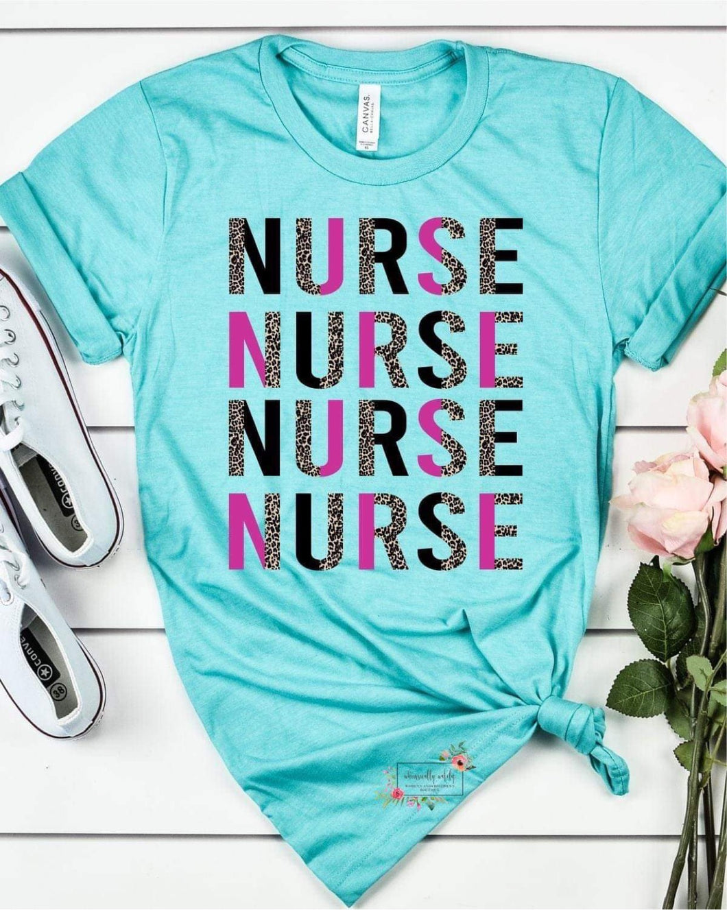 Nurse (leopard letters)