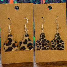 Load image into Gallery viewer, Cow tag earrings
