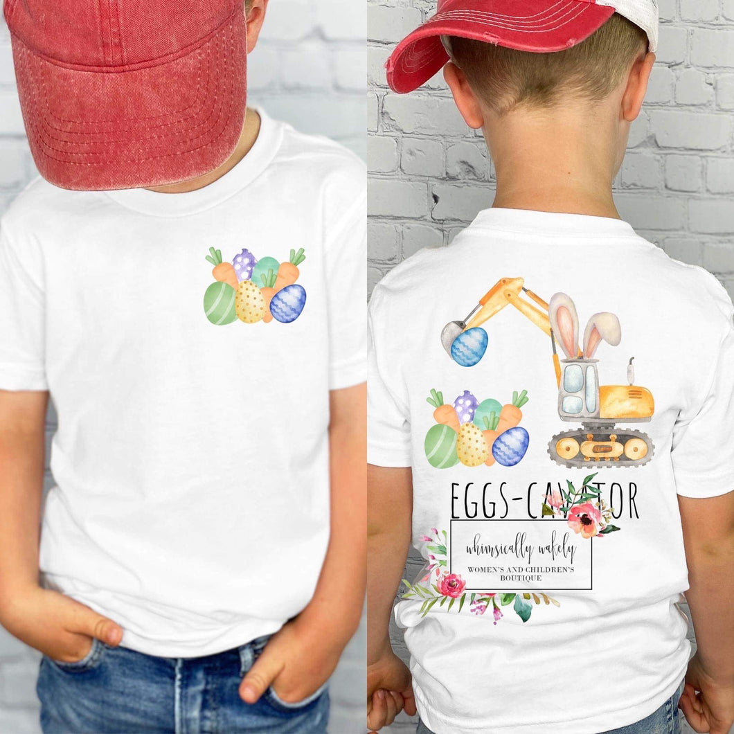 Eggs-Cavator Double Sided Tee