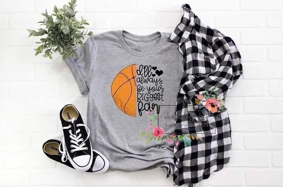 Biggest fan basketball tee