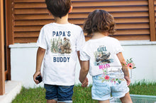 Load image into Gallery viewer, Papa’s Buddy/Just A Girl Double Sided Tee
