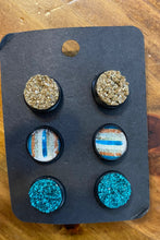 Load image into Gallery viewer, Halloween/Fall Druzy Studs
