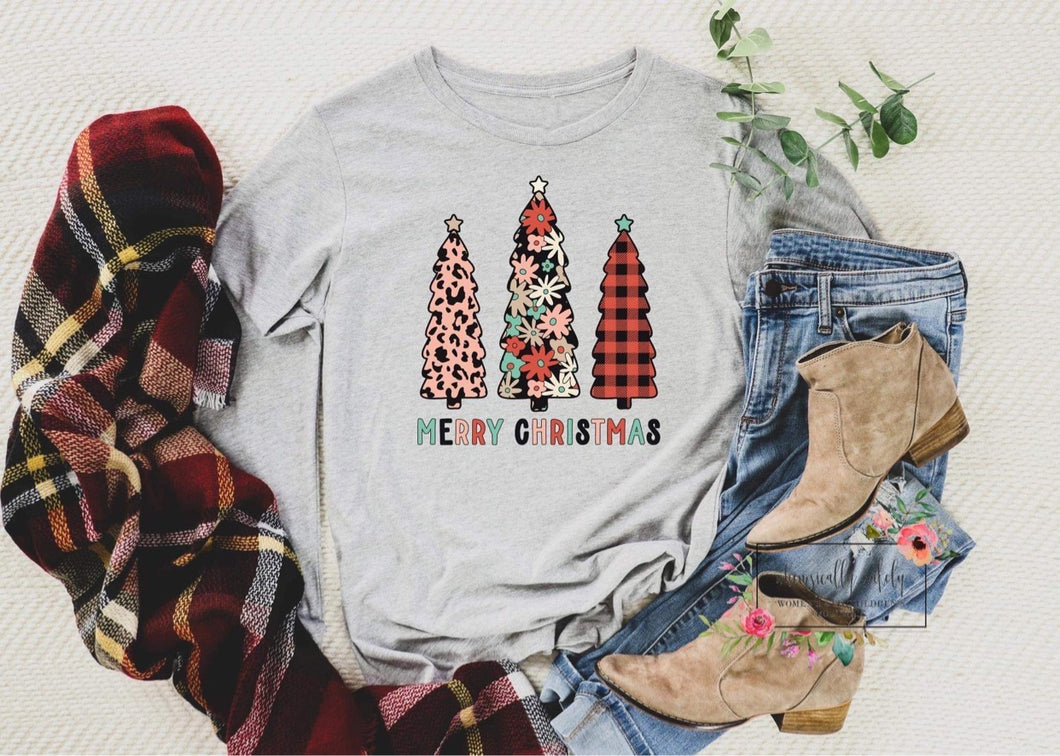 Merry Christmas Multiprint Trees